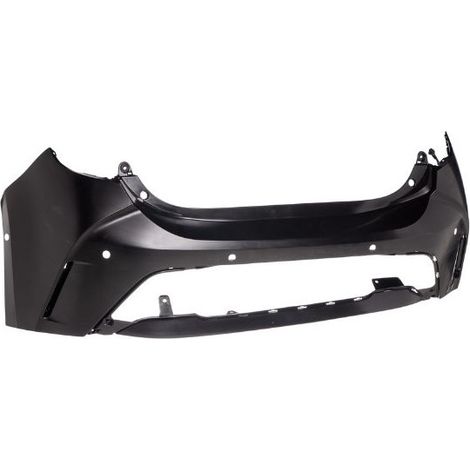 Pare-choc arrière noir avec 6 trous radars Toyota Corolla XII E21 phase 1 2019-2022