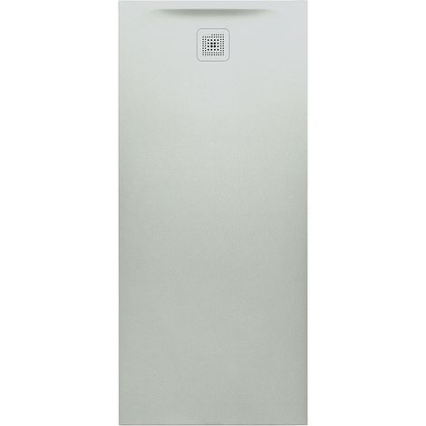 Receveur de douche LAUFEN PRO, rectangulaire, écoulement sur le petit côté 1700 x 800 x 46 mm, gris clair LAUFEN