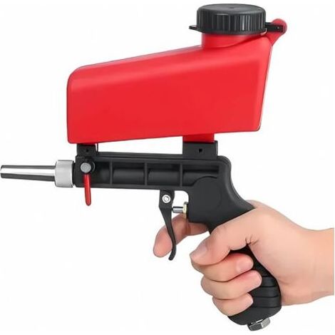 Sableuse pneumatique portable – Débit réglable – Buse en acier inoxydable – Pour sablage peinture et rouille (1/5)