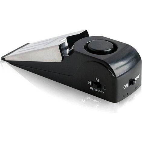 Alarme portable anti-intrusion, système de sécurité sans fil, butée de porte alarme, pour domicile, hôtel, dortoir, 1 pièce (1/5)