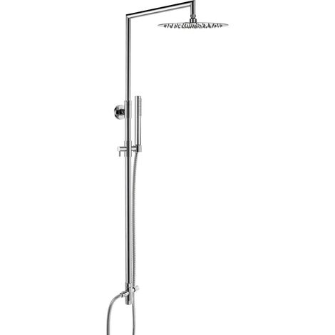 Colonne de douche ronde complète et réglable (1/2)