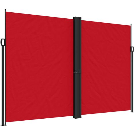 Store Banne - Auvent latéral rétractable Rouge 220x1200 cm fr10637 - Maison La Vie (1/5)