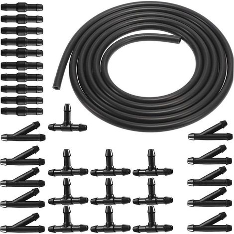 Kit de réparation tuyau lave-glace 3m – Tuyau universel 4mm intérieur – Matériau ABS et caoutchouc – 30 connecteurs inclus (1/5)