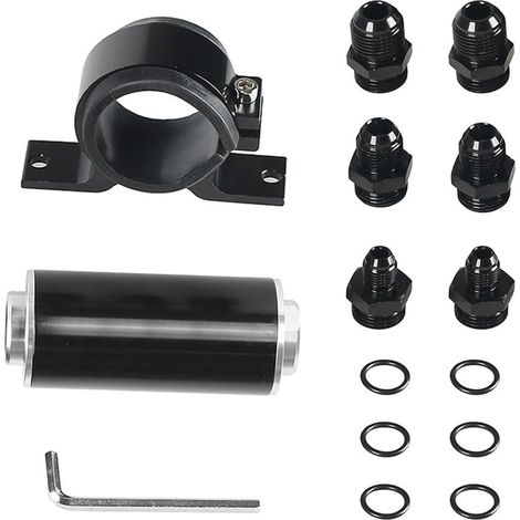 Kit de Support de Montage de Pompe à Huile pour Filtre à Carburant 50 mm, Adaptateur Universel en Aluminium pour Filtre à Carburant/gaz/Essence, nettoyable (1/5)