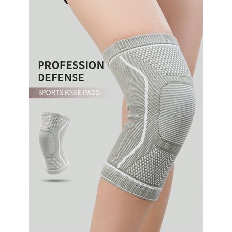 Genouillère épaissie à l'armoise taille XXL - Tricot thermique haute élasticité pour arthrite, douleurs articulaires et protection contre le froid en pièces climatisées, maille douce et confortable (1/5)
