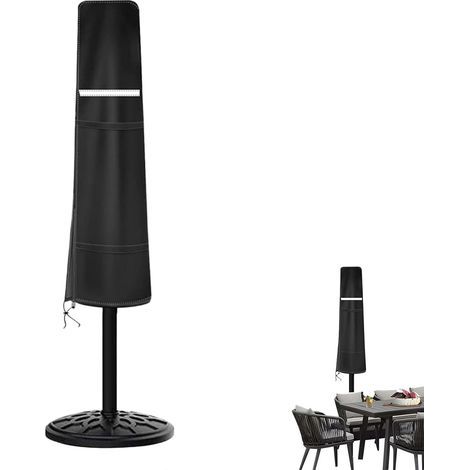 Housse de Protection pour Parapluie de Terrasse ,Housse de Parasol de Jardin,Tissu Anti-UV avec Fermeture Éclair pour Terrasse Piscine Et Évènements (1/5)