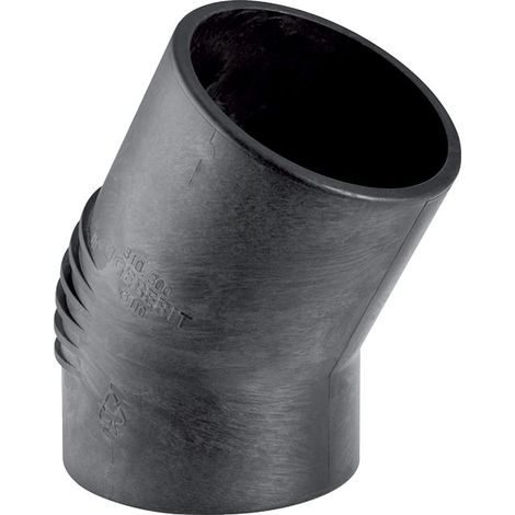 Geberit Bogen Silent-db20, 30 Grad, DN 70, 75mm, PE-S2, Schwarz, 307300141 (1/5)