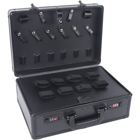 Kits d'outils pour salons de coiffure et de beauté, Coiffeur valise Travel Code Case, Portable Tool Organizer, adapté à l'organisation des ciseaux, tondeuses, peignes, brosses et autres outils de coif