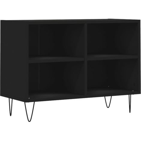 Mueble de TV madera de ingeniería negro 69,5x30x50 cm vidaXL (1/5)