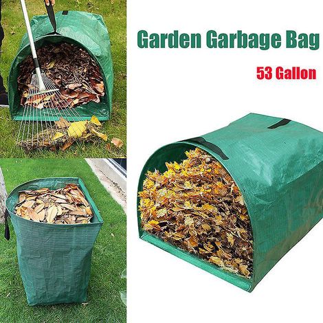 1 X 53 Gallon Sac  Dchets Carr Pour Dchets De Jardin (1/5)