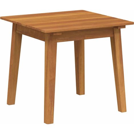 vidaXL Mesa lateral Marrón Madera de Acacia Sólida (1/5)