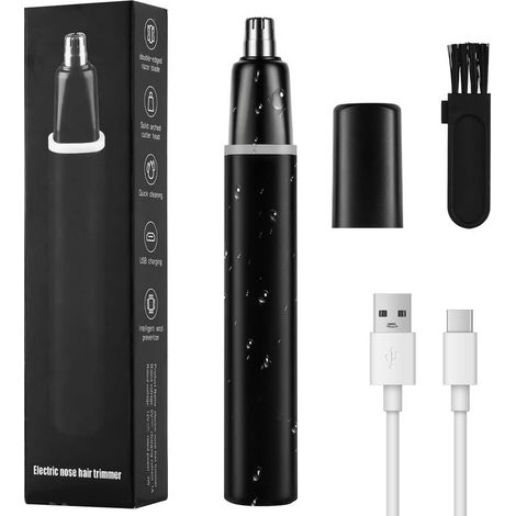 1 Tondeuse Nez Et Oreilles, Rechargeable USB, Lame Lavable, Étanche, Pour Hommes Et Femmes (1/5)