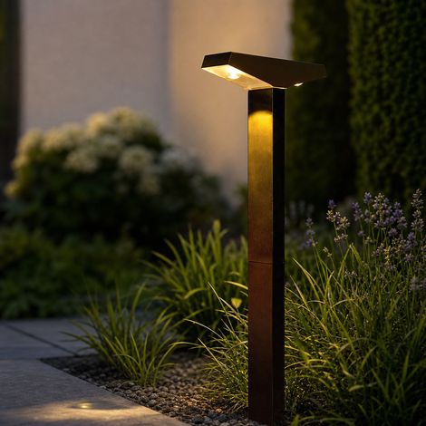 Lampe solaire jardin DS-G01-P étanche IP44, éclairage LED 50LM automatique sans fil, hauteur 45cm, lumière chaude ou blanche pour extérieur (1/5)