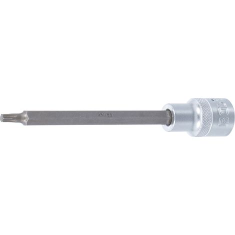 Punta de vaso  longitud 140 mm  entrada 12,5 mm (1/2")  perfil en T (para Torx) T25 (1/3)