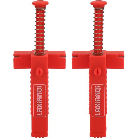 2 Outils de plombier pour revêtement de brique, matériel de mesure et de nivellement, accessoires en plastique rouge, décapant pour joints de carrelage rouge (1/5)