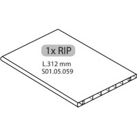 R 1XRIP L.312 mm X ARMADIO SPOGLIATOIO RESINA A 1 POSTO IN KIT C/SERRAT