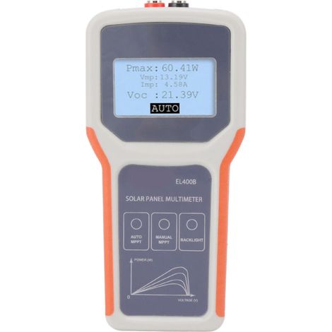 Upgraded LCD Solar Panel Multimeter, MPPT Tester, Multifunctional LCD PV Solar Panel Tester with Backlight for Photovoltaic Panels (1/5)