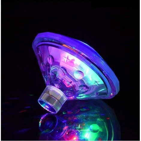 LED Disco Aqua Glow Lampe Flottante Sous-Marine Multi Couleur Clignotant Baignoire Piscine Spa Fête Veilleuse avec 7 Modes de Motif (1/5)