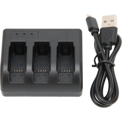 Chargeur triple slot pour batterie d'appareil photo AHDBT-501/601/701, station de recharge compatible (1/5)