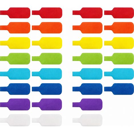 Attache Cables, Velcro Gestion Cables 24 Pcs, Organisateur Fils, Reutilisable Reglable Inscriptible pour Bureau, TV, Voyage (1/5)