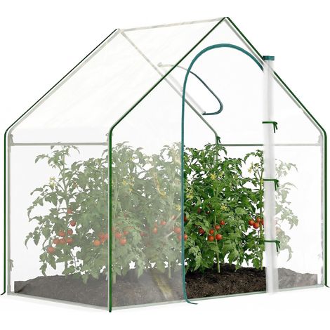 Serre de Jardin PVC Bâche Renforcée 180 x 100 x 168 cm Transparent (1/5)
