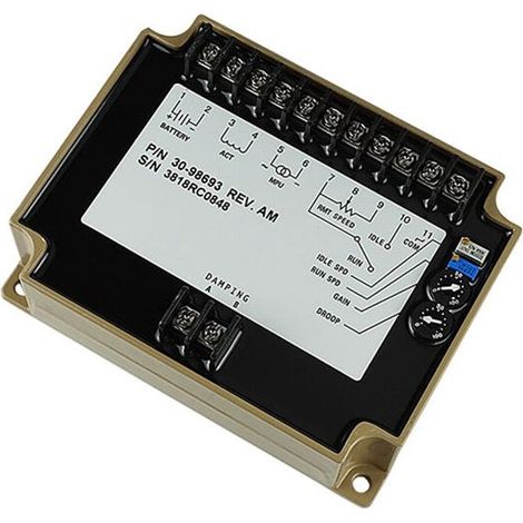 Gilt für das Drehzahlregelungsfeld 3098693, Komponentenreglermodul des Stromaggregats.