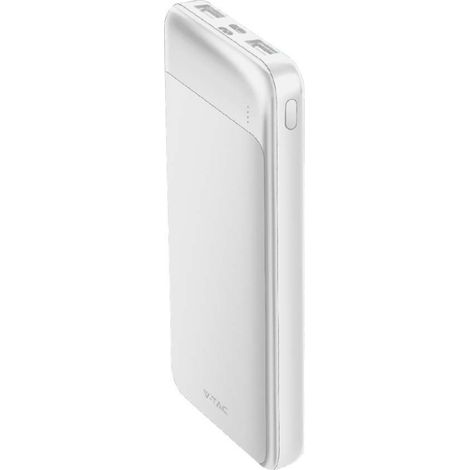 Banco de energía V-TAC de 10 000 mAh, carga rápida PD de 22,5 W, USB-A, USB tipo C, micro USB (1/5)