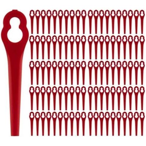 PA Lot De 100 Lames Plastique De Rechange Pour Coupe Bordures Sans Fil (1/4)