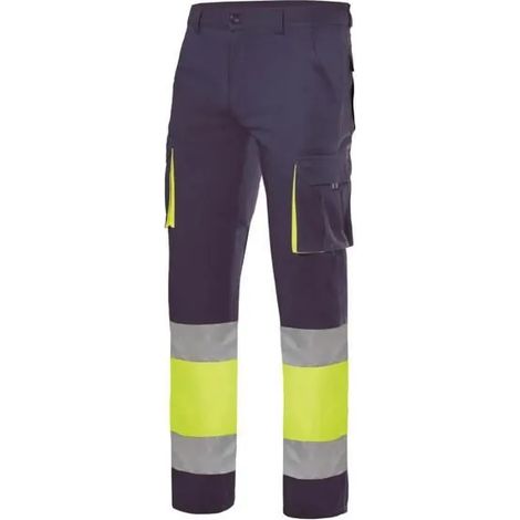 Arbeitshose Velilla 303002s reflektierende Bänder doppelte Naht