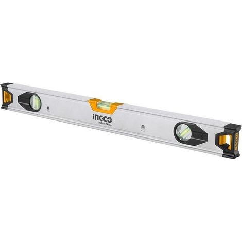 Livella magnetica a 3 bolle in alluminio INGCO - da 60 cm
