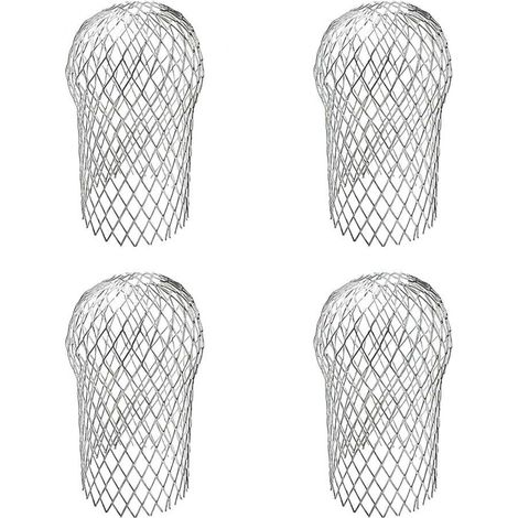 Gutter Guard - Wire Mesh Leaf Filter For Downspout - Fits Standard Gutters - 4 Pieces (1/5)