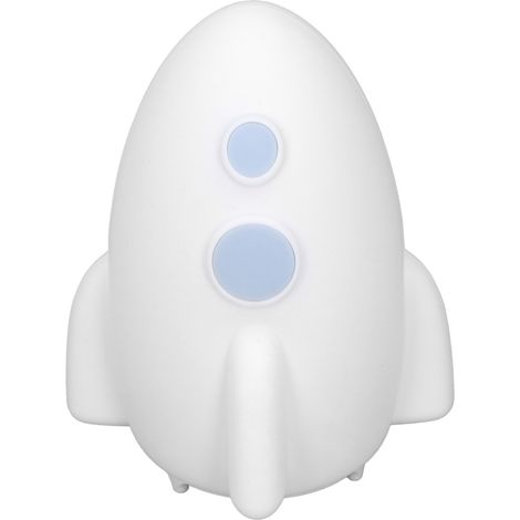 Veilleuse LED d'ambiance, lampe de chevet en forme de fusée colorée, cadeau de Noël, idéale pour la chambre de bébé, la chambre à coucher, le couloir, chargement USB. (1/5)