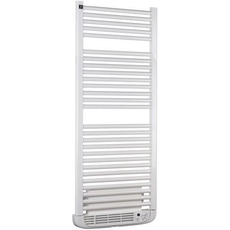 Sèche-serviettes électrique avec soufflerie 1750W, H:125,9 x l:50 cm, blanc - Calima, Deltacalor (1/2)