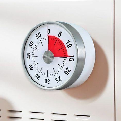 VURAHOME - Minuteur Géant Mécanique - 60 Minutes - Grands Chiffres - sur Pied ou Magnétique - Timer Cuisine, Salle de Classe - Gestion， (1/4)