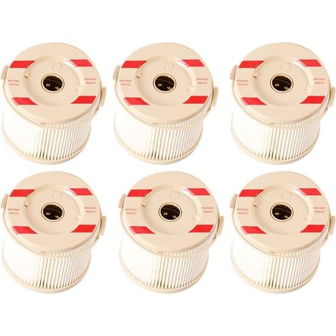 Lot de 6 éléments de filtre à carburant 2010PM-OR 30 microns de rechange pour turbine marine 500FH 500FG série 500FG30 2010PM-OR 500FG1230 500FG2430 75500FGX30 (1/3)