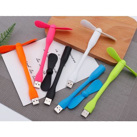 Set of 6 mini portable and flexible USB fans for laptop cooling. - AquaForge (1/5)