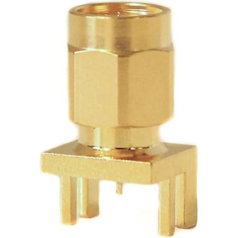 Mueller Electric BU-1420801811 Spina adattatore Presa SMA - Circuito stampato Ottone