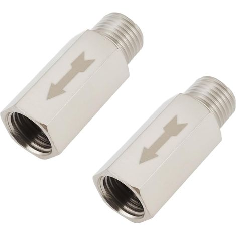 2pcs Vannes Isolement Pneumatiques en Laiton à Filetage Mâle Vers Femelle BSP 1/4 Pouce pour Air Eau Huile Et Gaz 40 Mm (1/5)