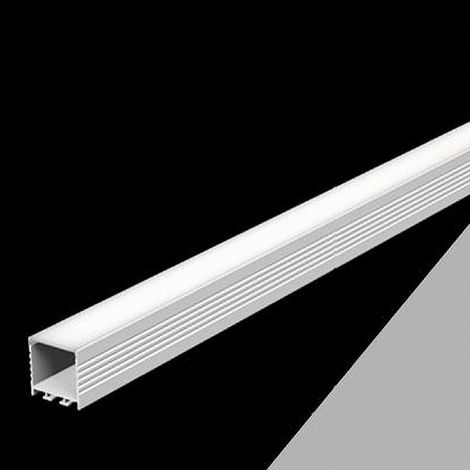 5pz Profilé En Aluminium 2 Mt Linéaire Suspendu En Suspension Pour La Bande Led Al-28 (1/4)