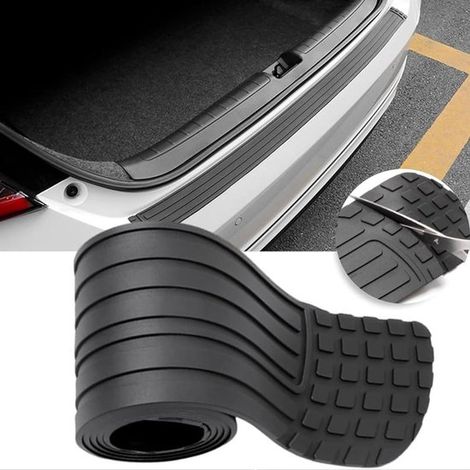 Protector de goma para parachoques de coche，protector autoadhesivo para borde de carga de 104 x 8,5 cm，protector de maletero para SUV y turismos (1/5)