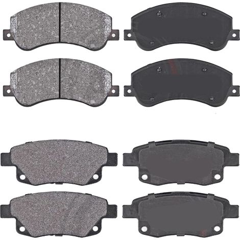 KIT PASTIGLIE FRENO ANTERIORI E POSTERIORI compatibile con AUDI A5 (8T3,8TA,8F7) / PASTIGLIE FRENANTI AUTO OEM FDB4045,FDB4050 / SOSTITUZIONE DIRETTA / BASSA POLVERE / SILENZIOSO