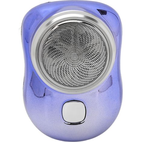 Tondeuse à barbe électrique mini portable, coupe-barbe automatique sans fil, rasoir de voyage bleu, taille fine (1/5)