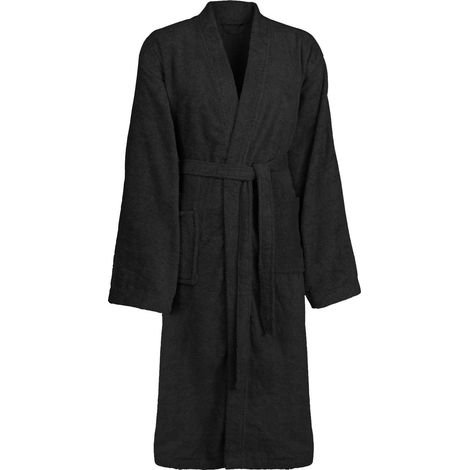 Albornoz KINN Negro XXXL Algodón vidaXL