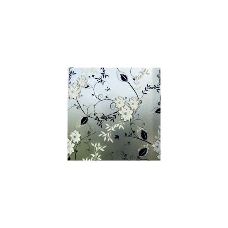 Film de confidentialité pour fenêtre, film statique pour verre à motif floral, 50 x 200 cm (1/5)