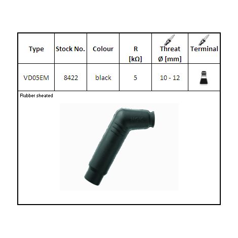 NGK Zündkerze VD05EM (Code 8422) YBX (1/2)