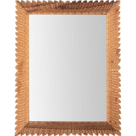 Miroir en bois de teck naturel 140 x 4 x 180 cm