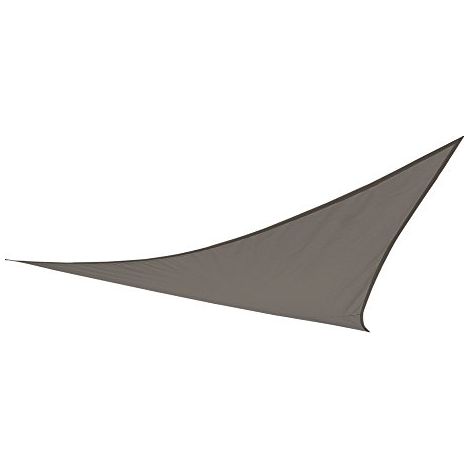 AKTIVE Vela ombreggiante triangolare, Dimensioni 360x360x360 cm, Polietilene 160 g/m², Protezione solare UPF50+, Anelli in acciaio inox, Colore grigio antracite (53910) (1/4)