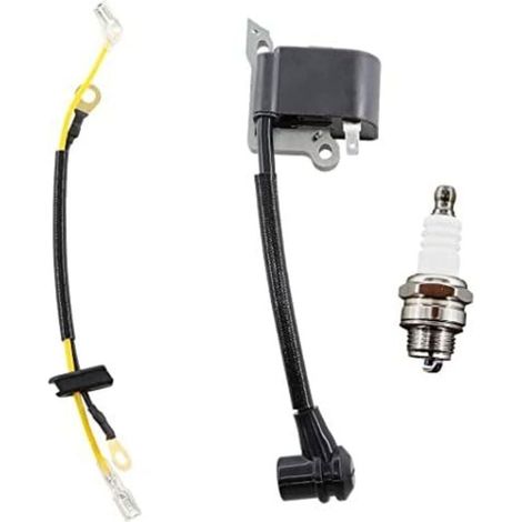 Bobine et Bougie d'Allumage Compatible Husqvarna 136 137 141 142 235 240 Modèles Remplacement 545199901 (1/4)