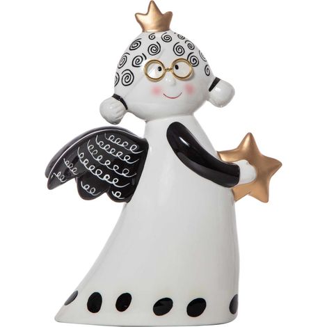 ARPIMEX Angelo Natale Ceramica White Black 28,5 Cm
