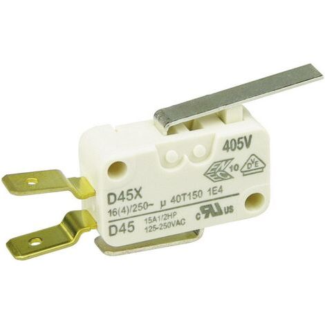 ZF D45U-V3LD Microrupteur D45U-V3LD 250 V/AC 16 A 1 x On/(On) à rappel 1 pc(s) (1/3)